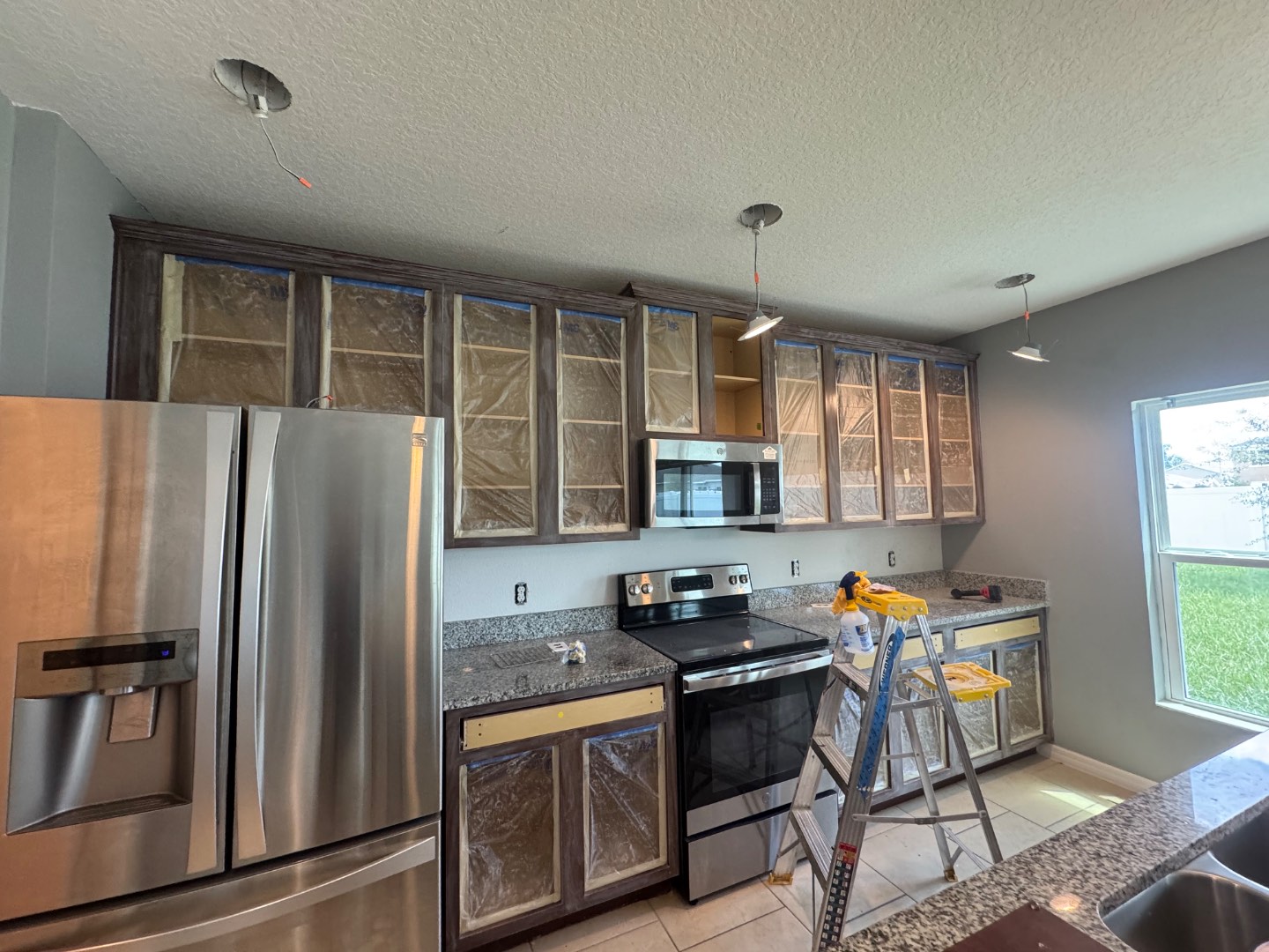 Kitchen Cabinet Painting & Transformation before