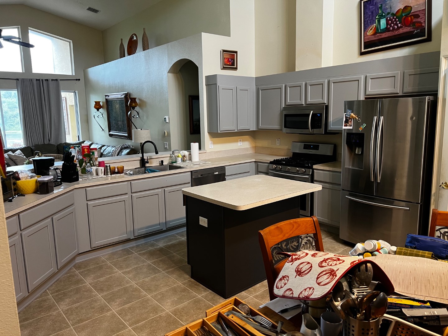 Kitchen cabinets paint after